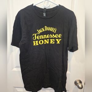 Jack Daniel's Black T-Shirt with Yellow Print